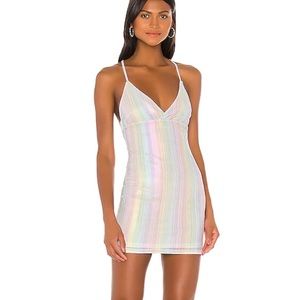 Superdown Nicolette Mini Dress in Multi size xs